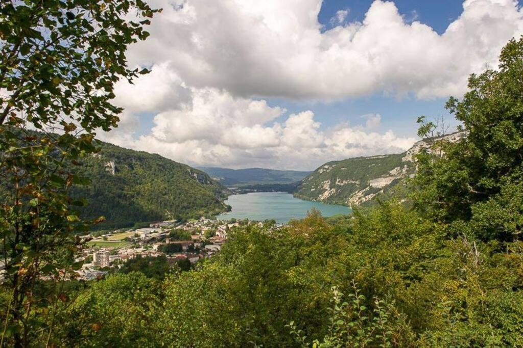 Joli Appartement En Face De Lac Nantua Exterior foto